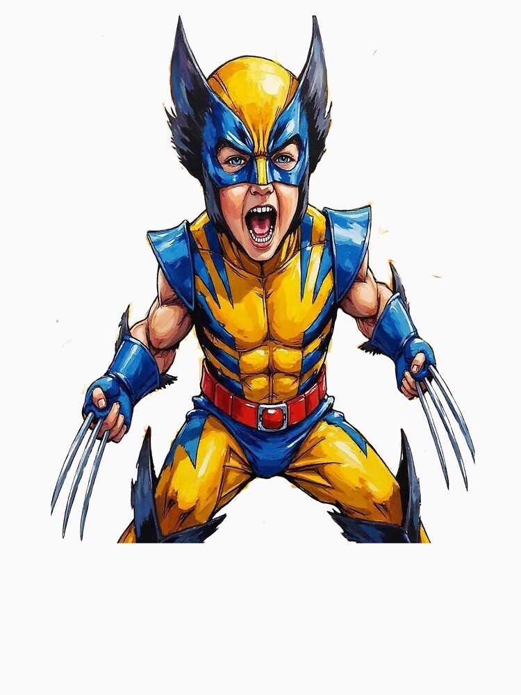 Wolverine-inspired Superhero Kid Print by Platypus Pics