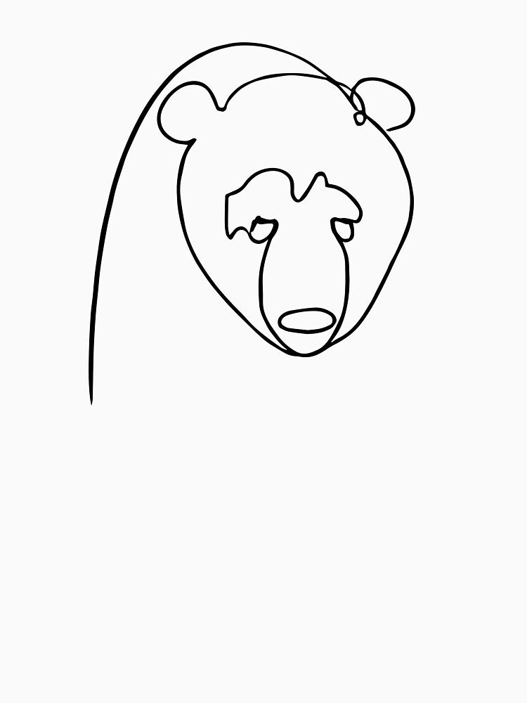One Drawing Grumpy Tired Bear Face T-Shirts, Hoodie, Sweatshirt