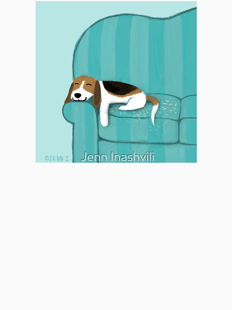 Happy Couch Dog | Cute Beagle by Jenn Inashvili T-Shirts, Hoodie, Sweatshirt | BlankRebels.com (Image 3)