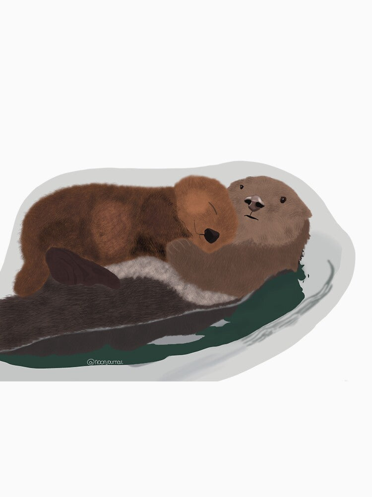 Otters holding hands by noonjournal T-Shirts, Hoodie, Sweatshirt | BlankRebels.com (Image 3)