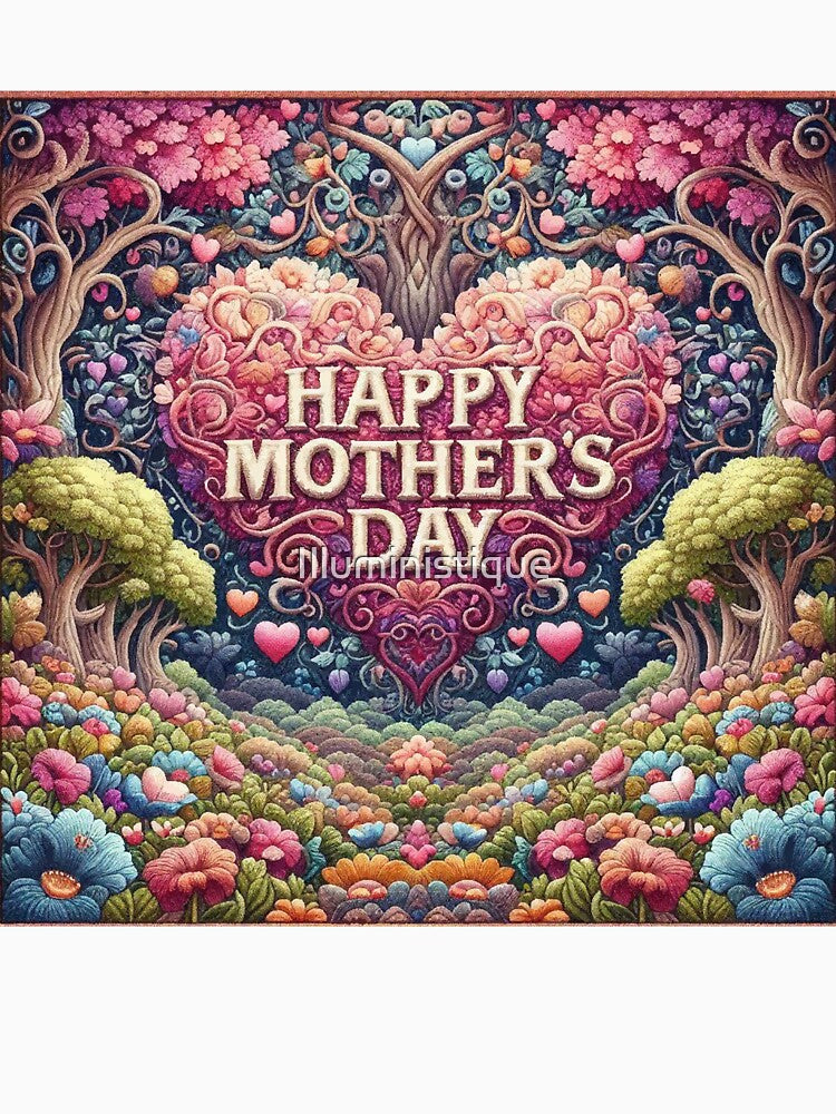 Happy Mothers Day Floral Flower Heart forest by Illuministique T-Shirts, Hoodie, Sweatshirt | BlankRebels.com (Image 3)