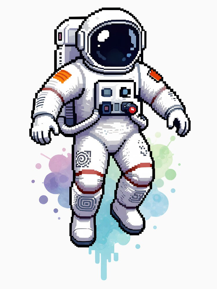 Astronaut Floating with watercolor splash by inkadventure T-Shirts, Hoodie, Sweatshirt | BlankRebels.com (Image 3)