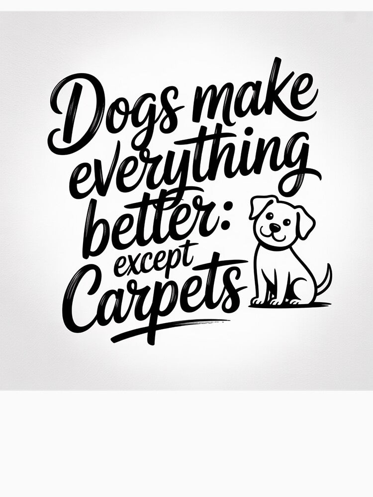 Dogs Make Everything Better: Except Carpets T-Shirts, Hoodie, Sweatshirt