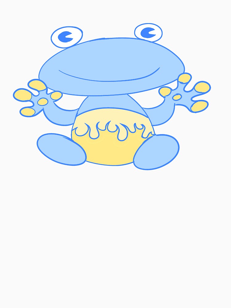 Fire Frog (blue) by gross-girl99 T-Shirts, Hoodie, Sweatshirt | BlankRebels.com (Image 3)