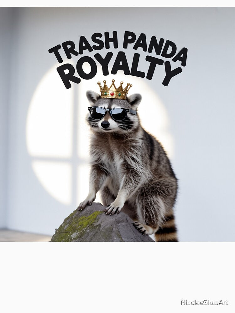 Trash Panda Royalty | Raccoon T-Shirt by NicolasGlowArt Hoodie, Sweatshirt | BlankRebels.com (Image 3)