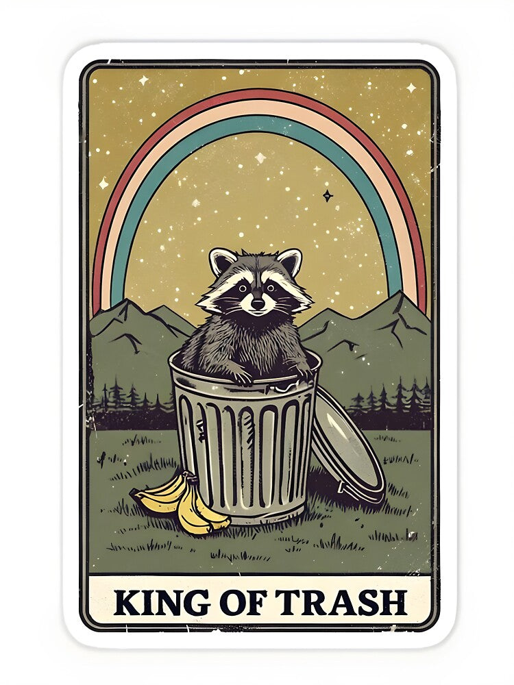 King of trash raccoon by Willowdoodlesuk T-Shirts, Hoodie, Sweatshirt | BlankRebels.com (Image 3)
