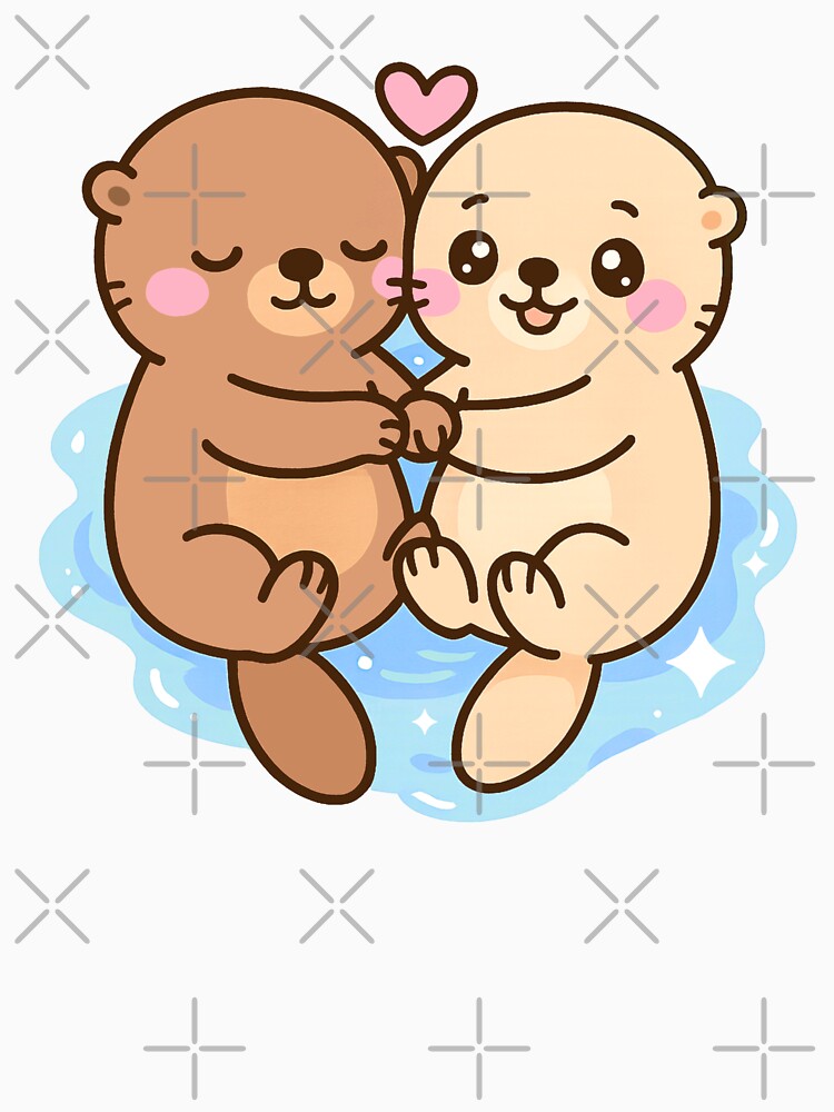 Significant Otters Holding Hands by TinyPanic T-Shirts, Hoodie, Sweatshirt | BlankRebels.com (Image 3)