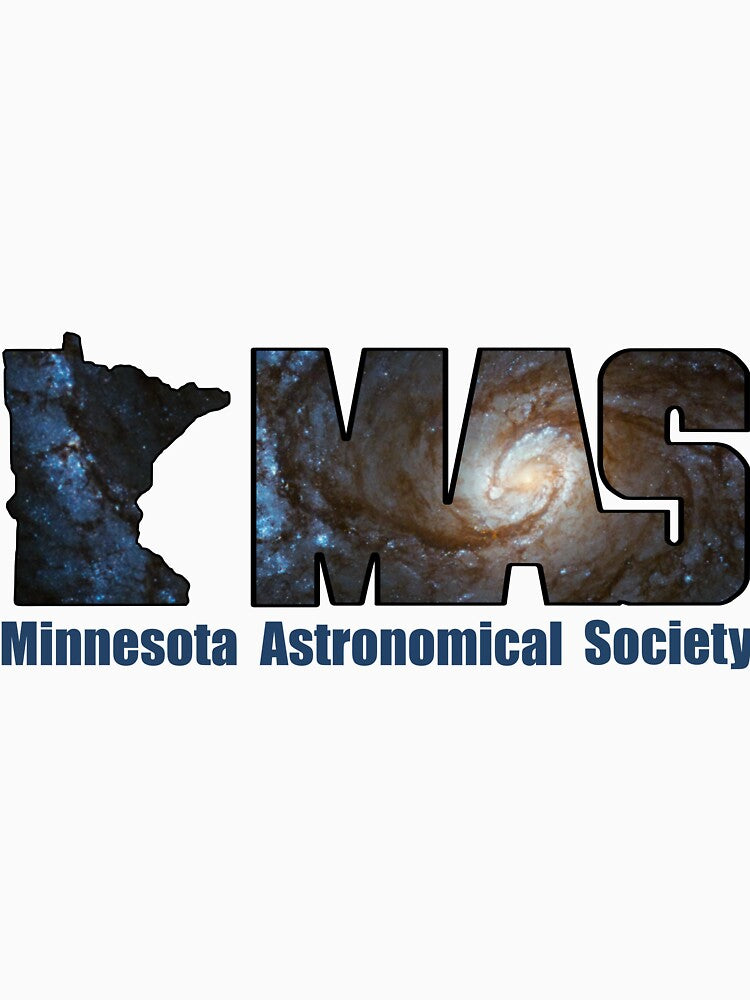 Minnesota Astronomical Society (MAS) Logo Designed with Spiral Galaxy by Minnesota Astronomical Society