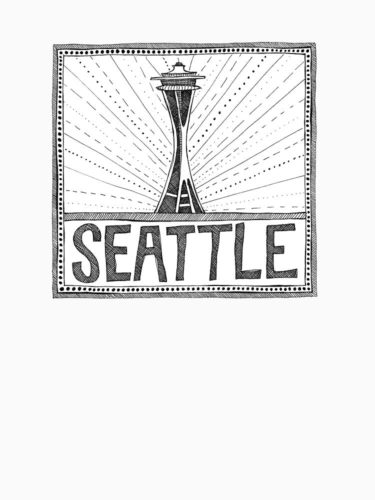 Seattle by Stacey Oldham T-Shirts, Hoodie, Sweatshirt | BlankRebels.com (Image 3)