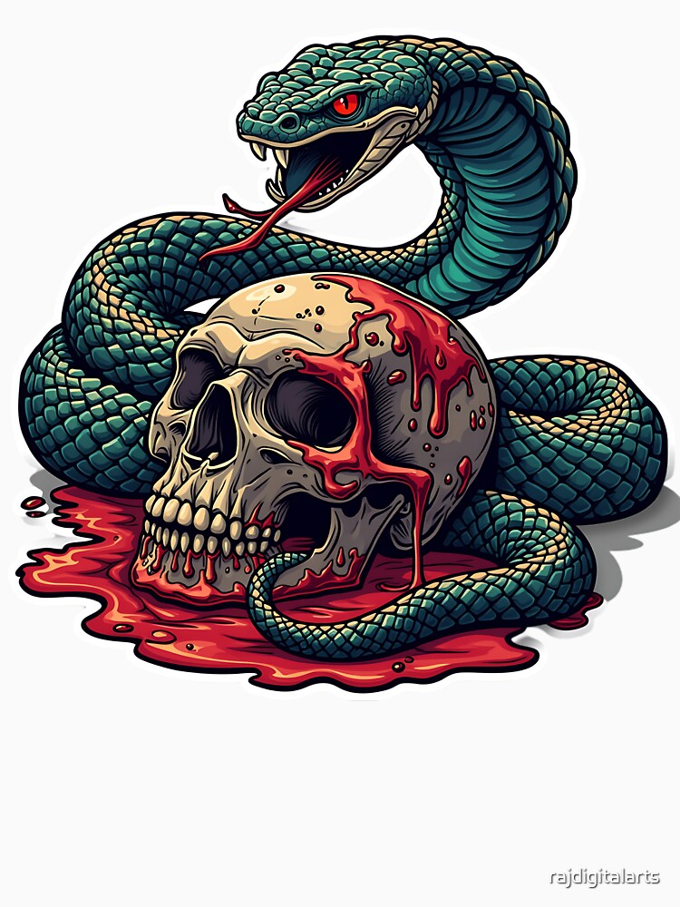 gothic snake by rajdigitalarts T-Shirts, Hoodie, Sweatshirt | BlankRebels.com (Image 3)