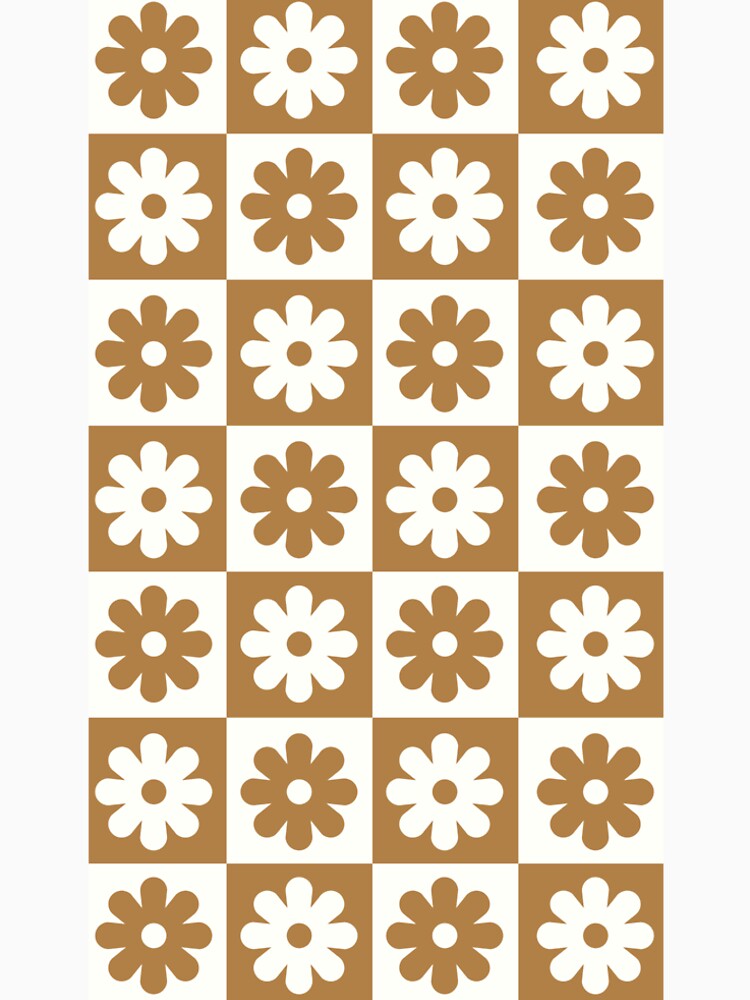 sixties floral checkerboard pattern by megcoooper T-Shirts, Hoodie, Sweatshirt | BlankRebels.com (Image 2)