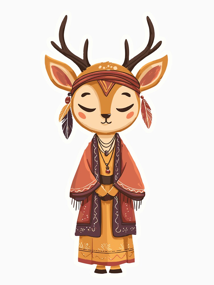 Bohemian Boho Deer Forest by bapupa T-Shirts, Hoodie, Sweatshirt | BlankRebels.com (Image 3)