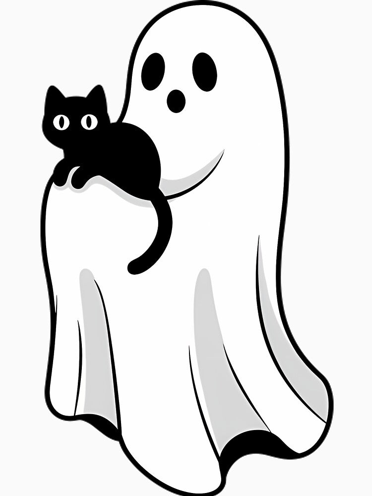 Ghost Holding Black Cat by Mason-Pride T-Shirts, Hoodie, Sweatshirt | BlankRebels.com (Image 3)