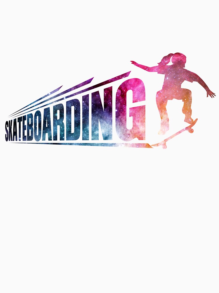 Skateboarding Bigger galaxy by Kaylee-Rachael T-Shirts, Hoodie, Sweatshirt | BlankRebels.com (Image 3)
