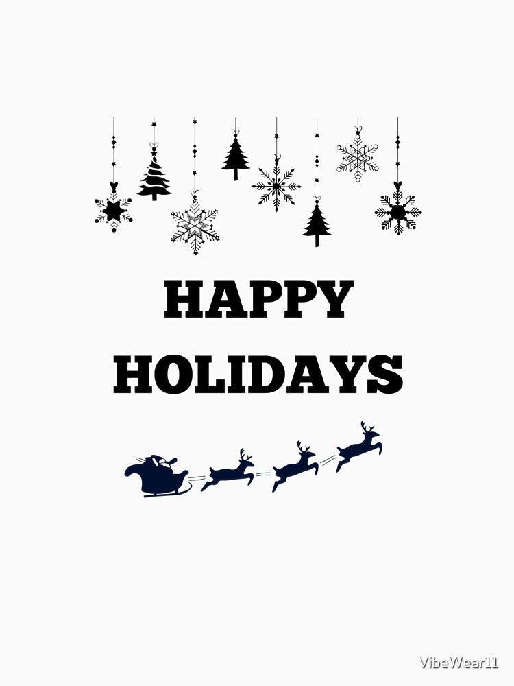Happy Holidays Christmas Design by VibeWear11 T-Shirts, Hoodie, Sweatshirt | BlankRebels.com (Image 3)