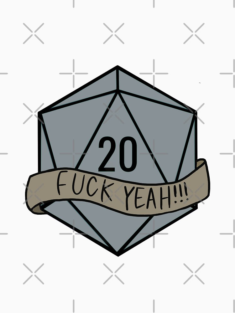 Fuck Yeah!!! D20 Grey by ladystromas T-Shirts, Hoodie, Sweatshirt | BlankRebels.com (Image 3)