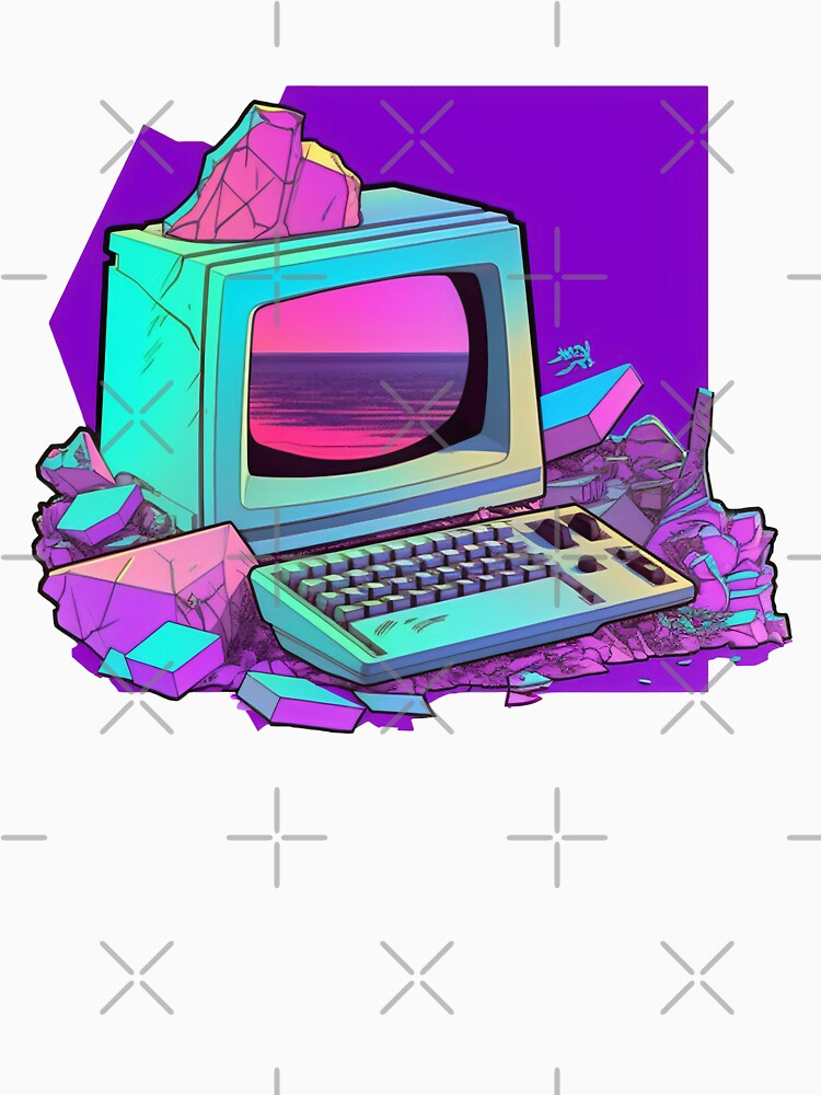 Vaporwave Camera Monitor Synthetic Cubism T-Shirts, Hoodie, Sweatshirt
