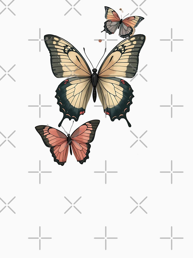 Indie Scrapbook Butterfly Collage Aesthetic by VibeTCreations T-Shirts, Hoodie, Sweatshirt | BlankRebels.com (Image 3)