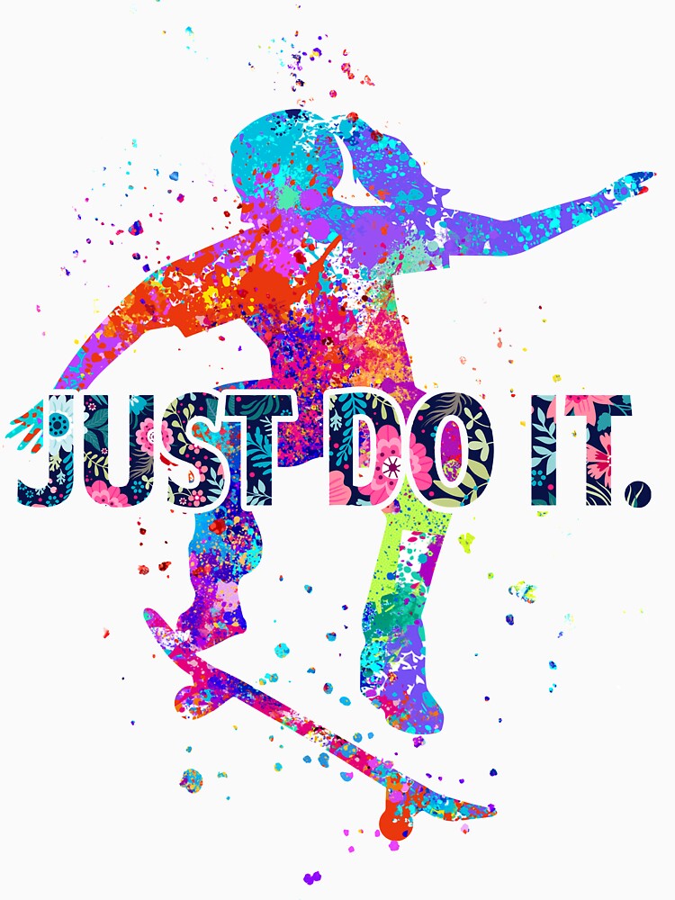 Skateboarding Bright Watercolor by AverilArt T-Shirts, Hoodie, Sweatshirt | BlankRebels.com (Image 3)
