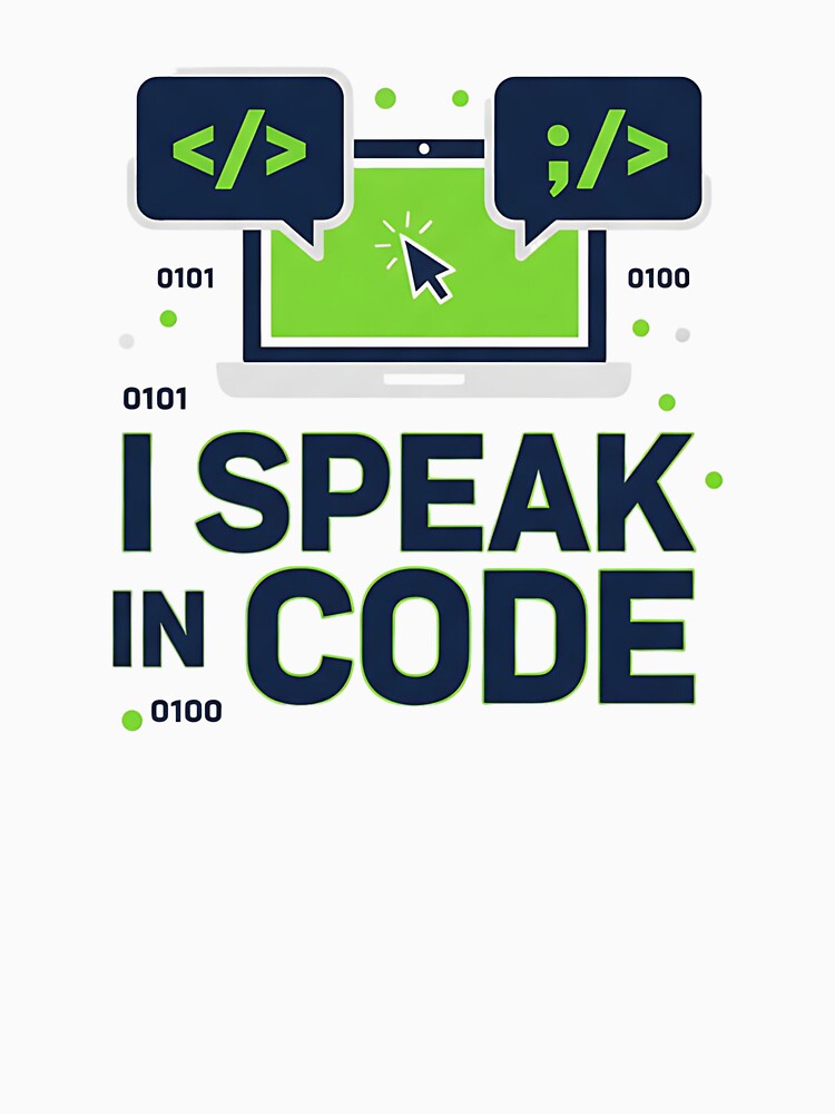 I Speak in Code – Funny Programmer & Developer T-Shirt by Muzgle Hoodie, Sweatshirt | BlankRebels.com (Image 3)