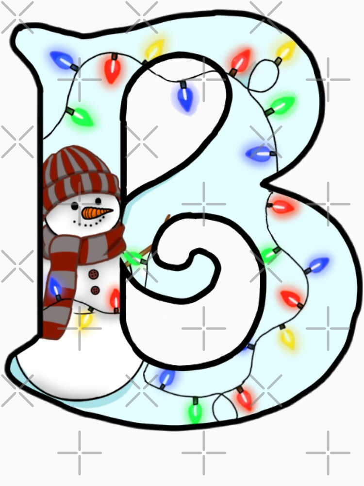 Holiday themed letter B by Artistkhg T-Shirts, Hoodie, Sweatshirt | BlankRebels.com (Image 3)