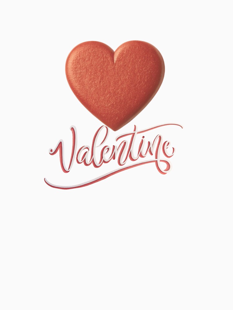 Valentine Heart Design | Minimal Romantic Valentine Typography by A1MarketDesigne T-Shirts, Hoodie, Sweatshirt (Image 3)