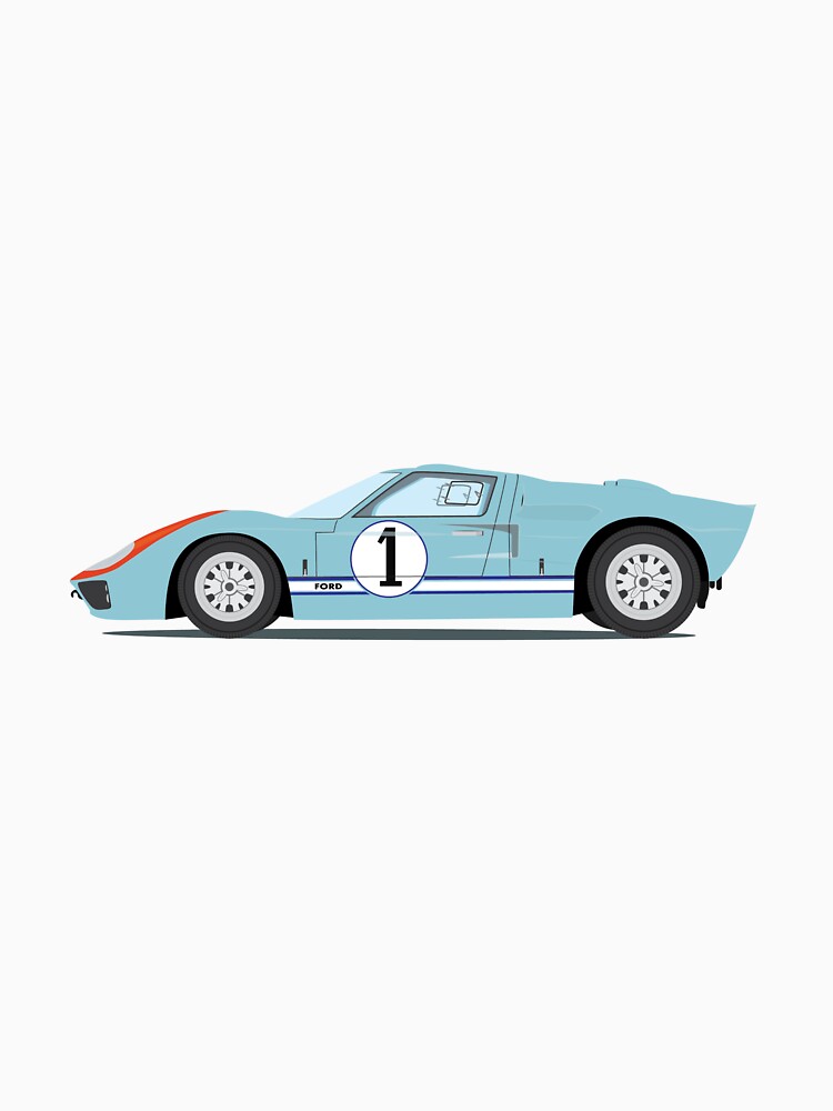 Ken Miles' Ford GT40 MK II Vintage Car by lukelockwood955 T-Shirts, Hoodie, Sweatshirt | BlankRebels.com (Image 3)
