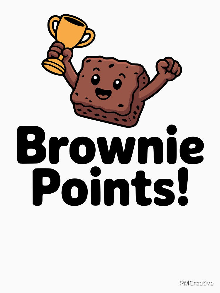 Brownie Points! Cute Brownie Pun by PMCreative