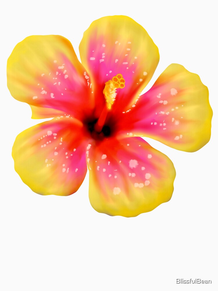 Yellow Hawaiian Flower by BlissfulBean T-Shirts, Hoodie, Sweatshirt | BlankRebels.com (Image 3)