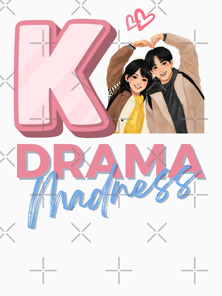 K-Drama Madness – Cute Korean Drama Couple Illustration by mycreastyle T-Shirts, Hoodie, Sweatshirt (Image 3)
