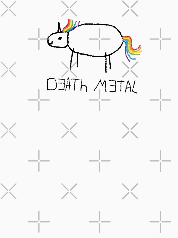 Death Metal Unicorn by Superhygh T-Shirts, Hoodie, Sweatshirt | BlankRebels.com (Image 3)