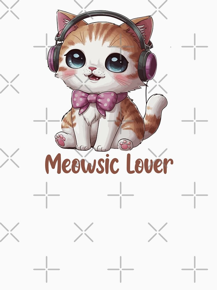 Cute Meowsic Lover Cat by HappyLifeCreate T-Shirts, Hoodie, Sweatshirt | BlankRebels.com (Image 3)