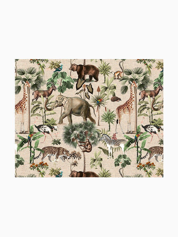 Aesthetic Savanna Animals Pattern Art Print by Eva Vincent T-Shirts, Hoodie, Sweatshirt | BlankRebels.com (Image 3)