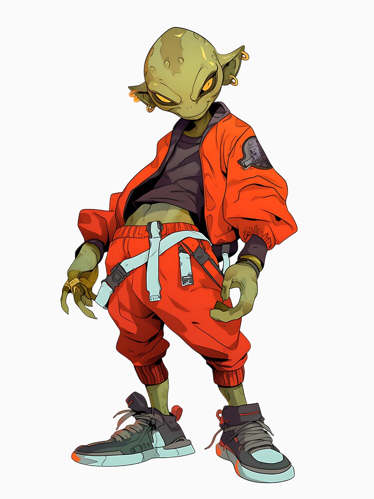 Streetwear Edgy Alien by bapupa T-Shirts, Hoodie, Sweatshirt | BlankRebels.com (Image 3)