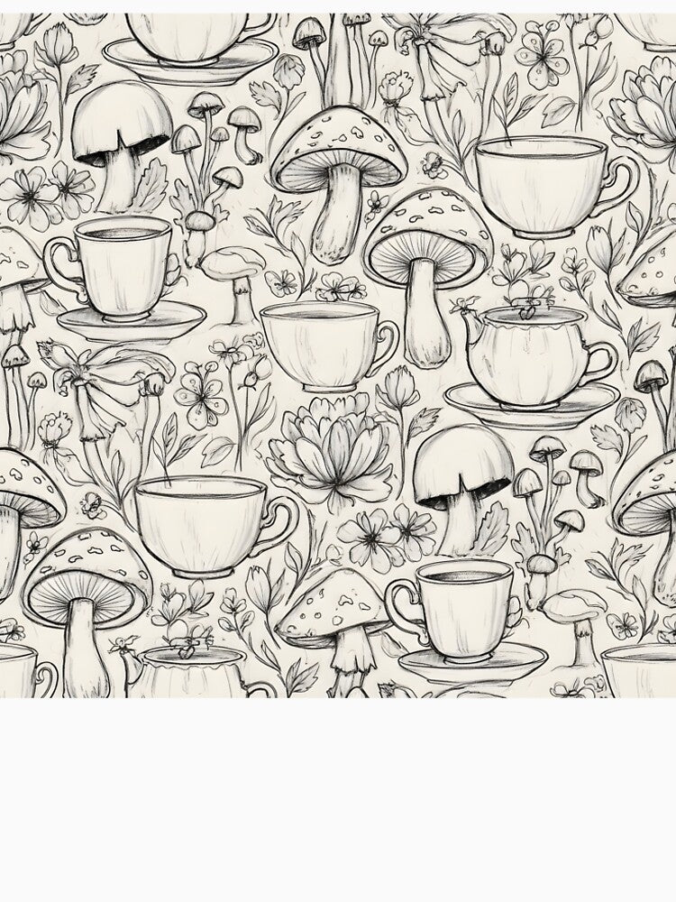Mushroom tea by doodledot27 T-Shirts, Hoodie, Sweatshirt | BlankRebels.com (Image 2)
