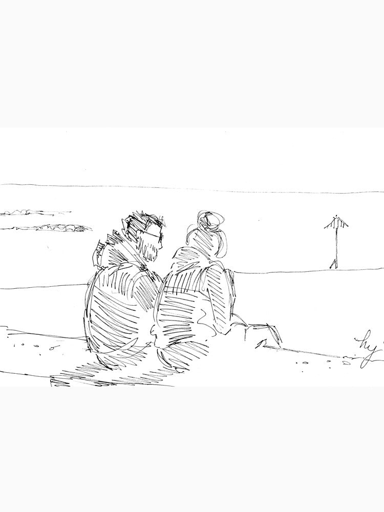 Couple Sitting On Sea Wall At Exmouth Beach by MikeJory T-Shirts, Hoodie, Sweatshirt | BlankRebels.com (Image 3)