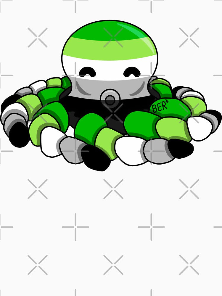 Aromantic Pride Fidget Octopus by SentABear T-Shirts, Hoodie, Sweatshirt | BlankRebels.com (Image 3)