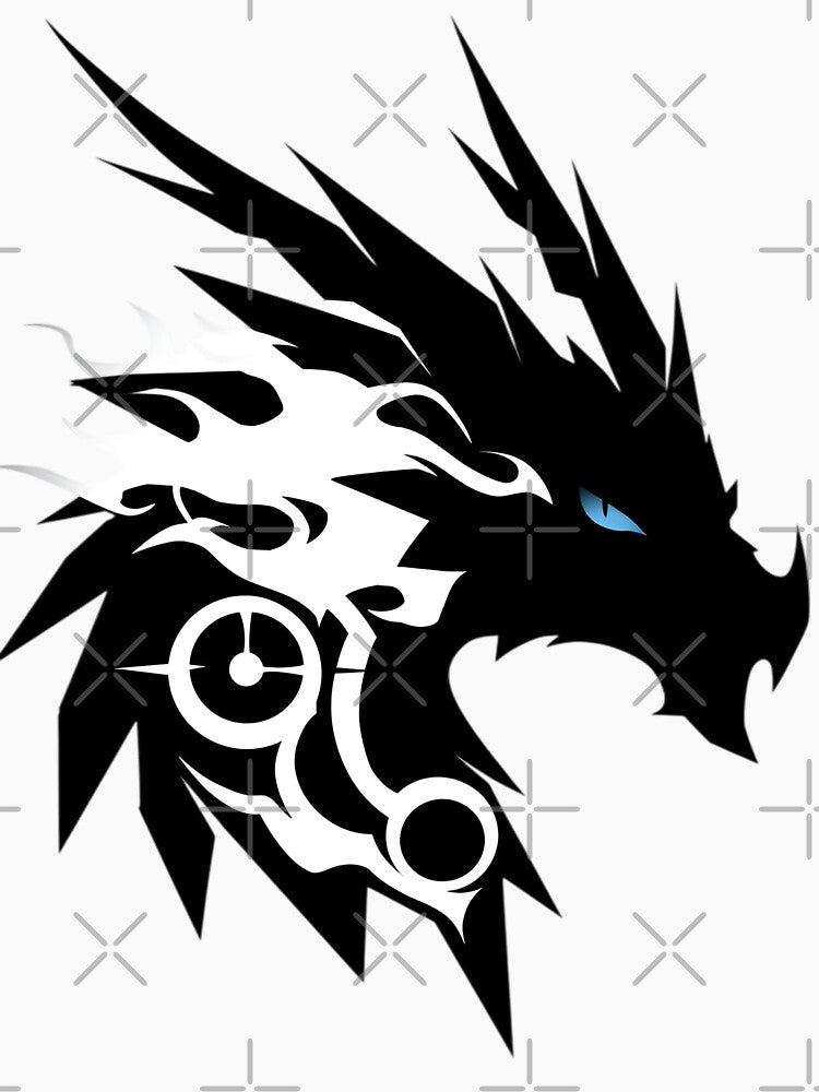 Cyber Dragon Eye – Futuristic Tribal Dragon Emblem by Dyan4 T-Shirts, Hoodie, Sweatshirt | BlankRebels.com (Image 3)