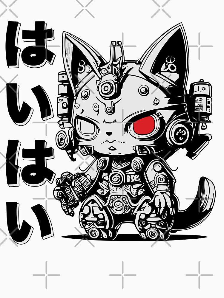 Cyberpunk "Whatever" Cat by Wilder Wood T-Shirts, Hoodie, Sweatshirt | BlankRebels.com (Image 3)