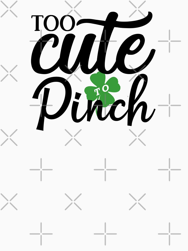 Too Cute to Pinch T-Shirt, St Patricks Day Shirt, Shamrock Shirt, Kids St Patricks Shirt, St Patricks Day... (Image 3)