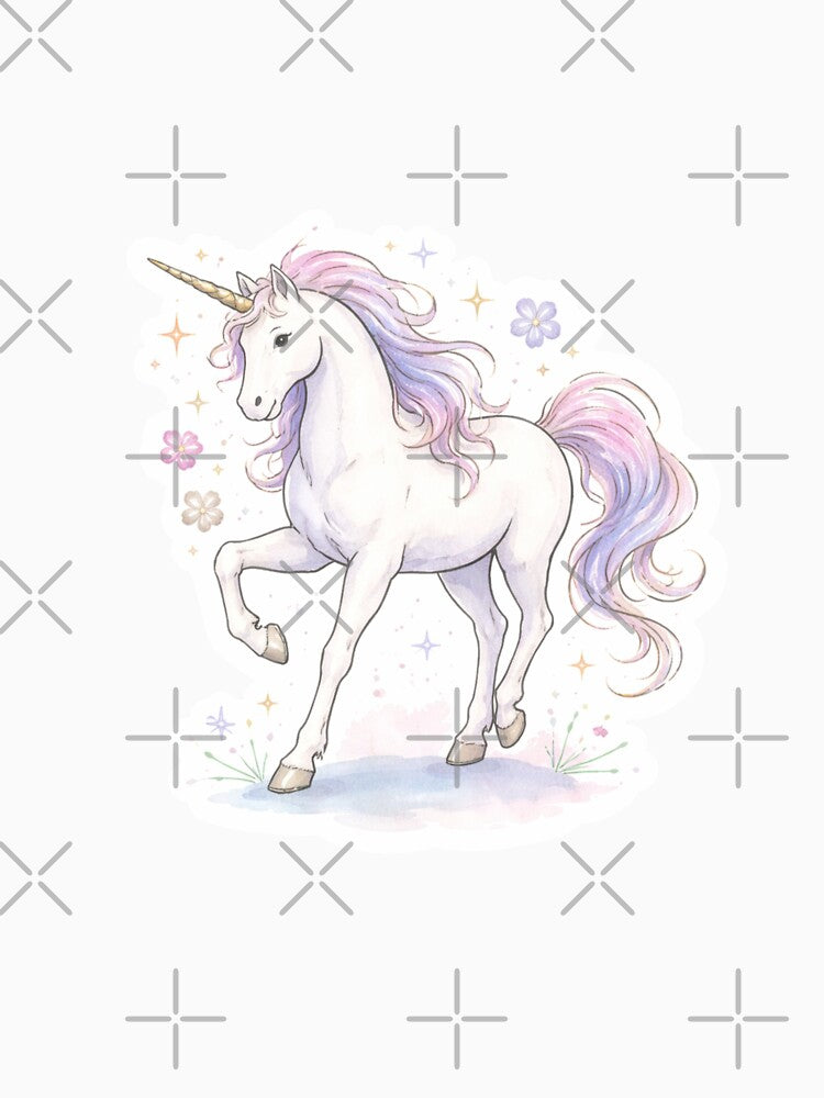 Cute Watercolor Unicorn by PatternFly T-Shirts, Hoodie, Sweatshirt | BlankRebels.com (Image 3)