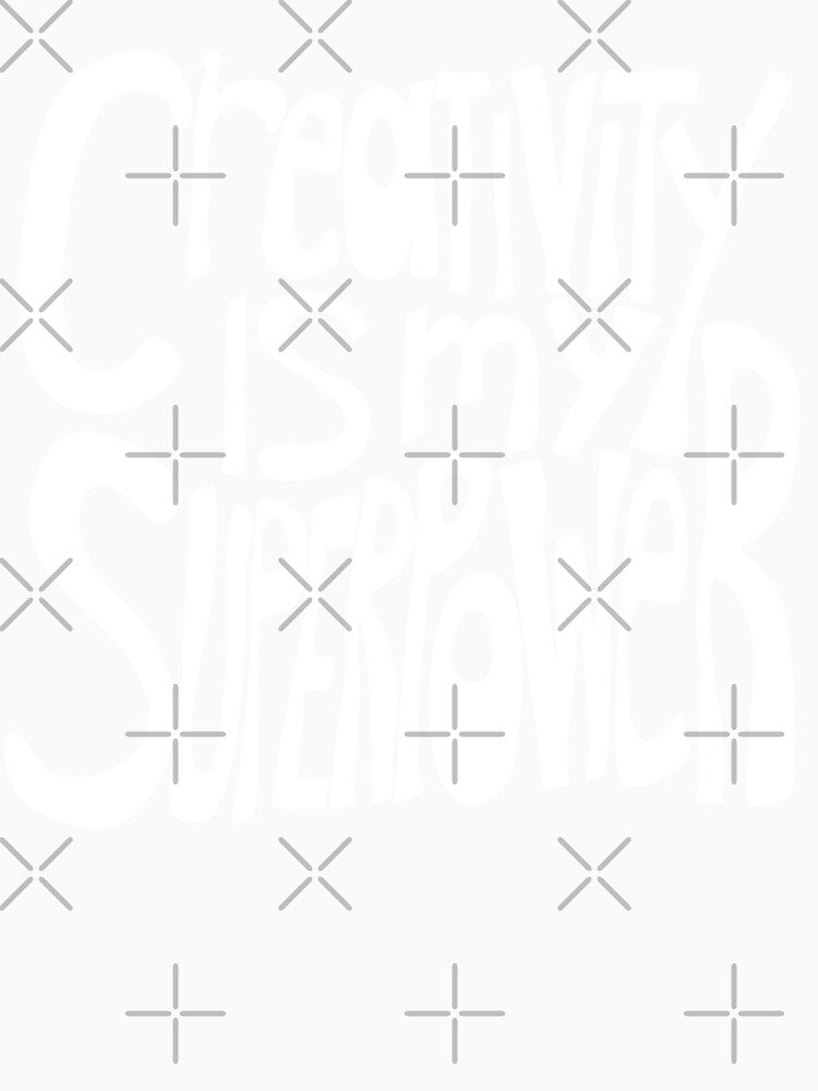 Creativity is my Superpower White Hand Lettering by wordznart