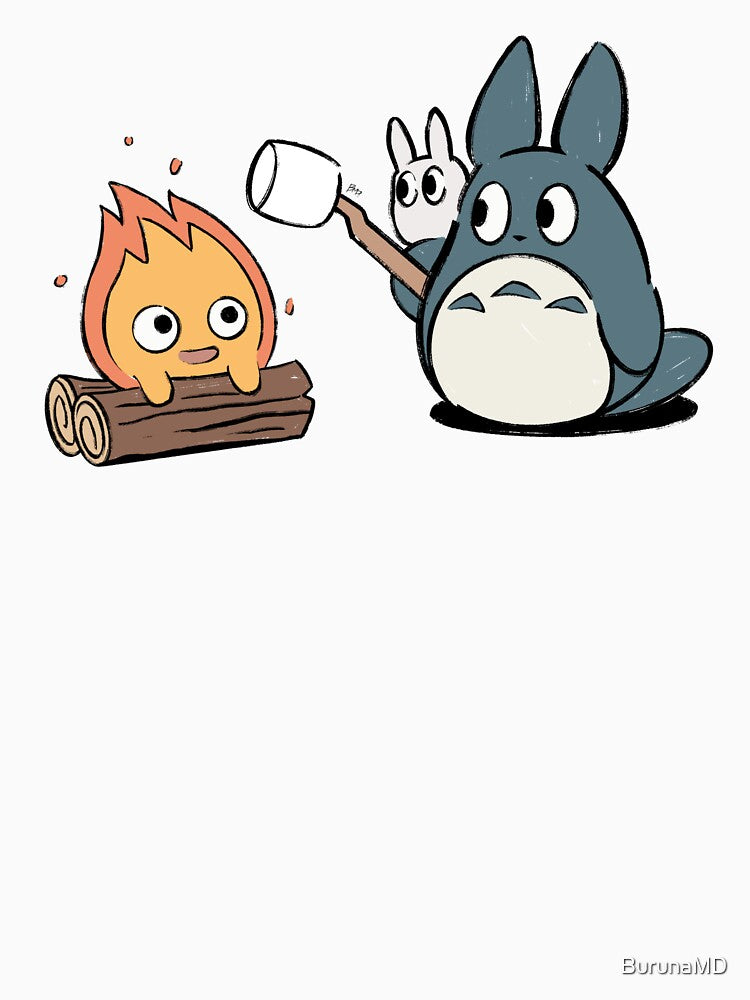 Marshmallow Totoro by BurunaMD T-Shirts, Hoodie, Sweatshirt | BlankRebels.com (Image 3)