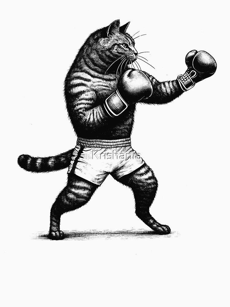 Cat Doing Boxing Kimberley King Art King Art T-Shirts, Hoodie, Sweatshirt