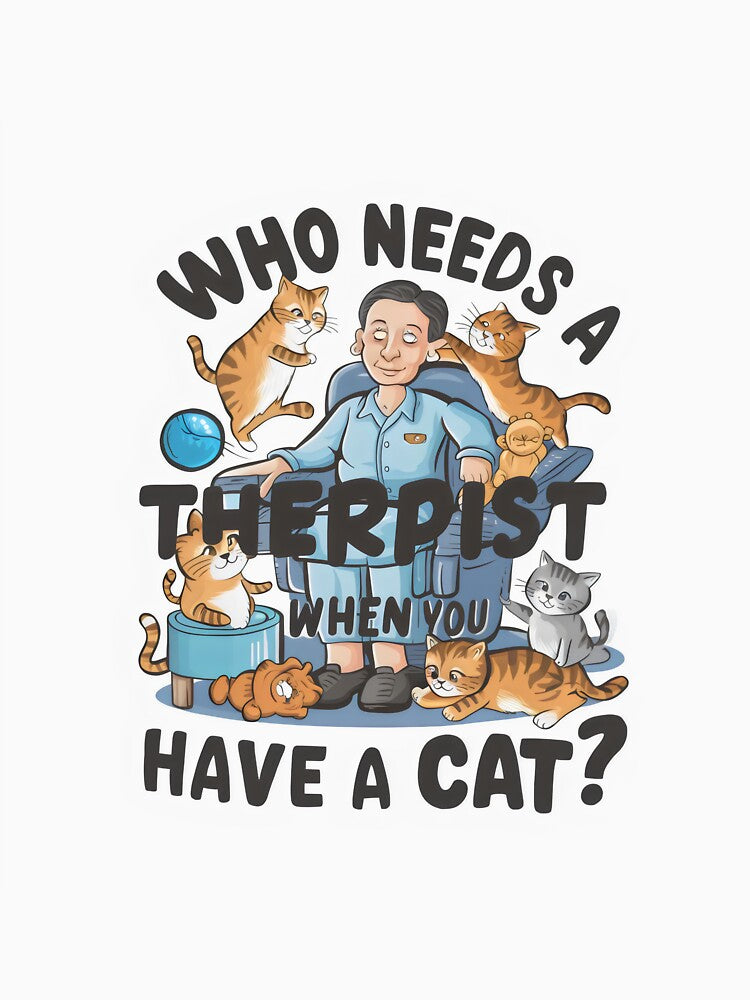 Feline Therapy by EnchantedDecor T-Shirts, Hoodie, Sweatshirt | BlankRebels.com (Image 3)