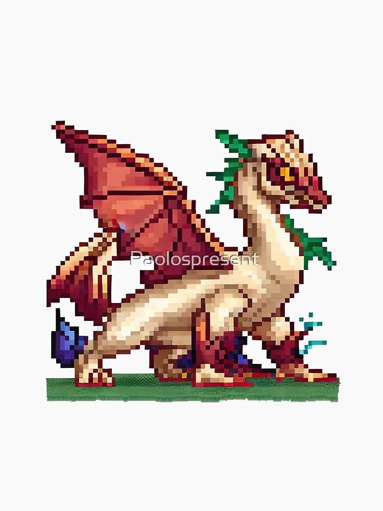 Pixel Flames: Journey of the Dragon Game by Paolospresent T-Shirts, Hoodie, Sweatshirt | BlankRebels.com (Image 3)