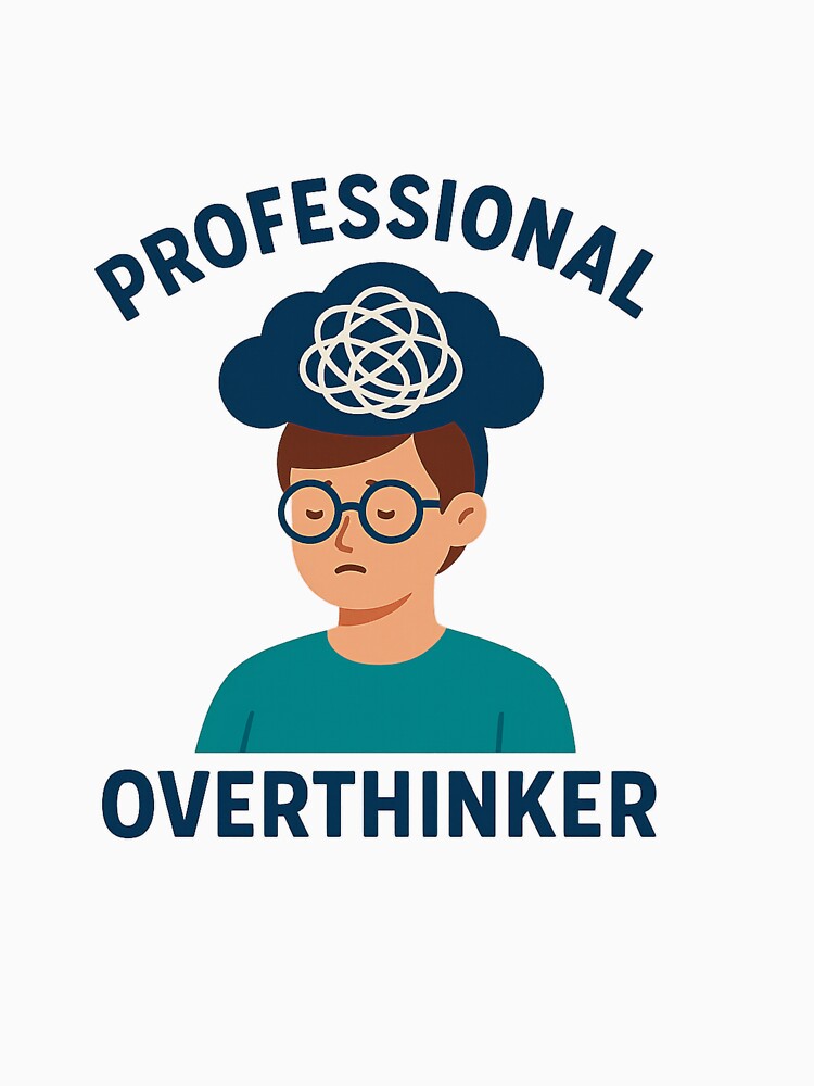Professional Overthinker - Funny Anxiety & Introvert T-Shirt by DJCApparel Hoodie, Sweatshirt | BlankRebels.com (Image 3)
