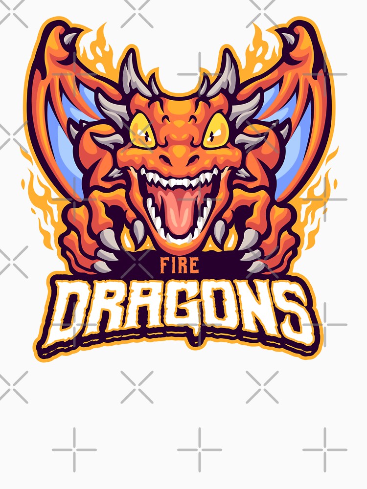 Fire Dragons Mascot by AnimalLover4eva T-Shirts, Hoodie, Sweatshirt | BlankRebels.com (Image 3)