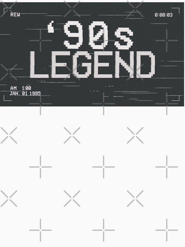 90s Legend Retro Glitch Design – Vintage 1990s Nostalgia Graphic by MEMORY-LN-Tees