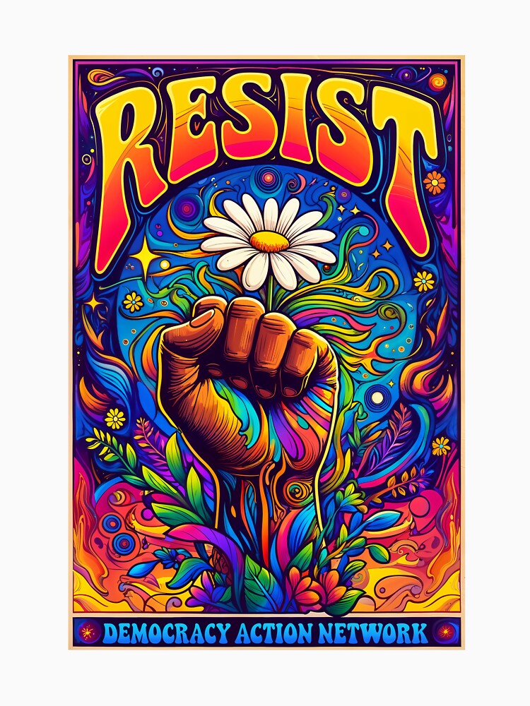 Resist with Raised Fist by DemocracyAction T-Shirts, Hoodie, Sweatshirt | BlankRebels.com (Image 3)